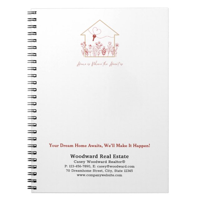 Your Dreams Home Awaits | Budget Marketing Realtor Notebook (Front)