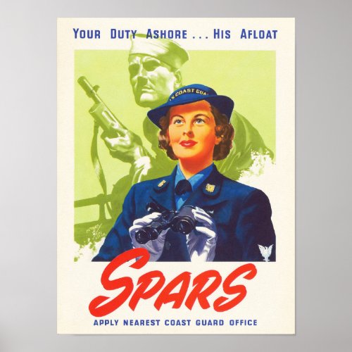 Your Duty Ashore Coast Guard Vintage Poster