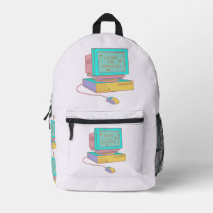 Your Email Is Not Finding Me Well Funny Retro Printed Backpack