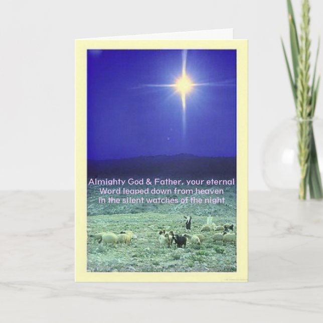 Your eternal word (Bethlehem) Xmas card (Front)