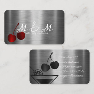 Your Event's Bar Service Private Party Bartender Business Card