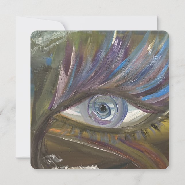 Your Eye Is The Mirror Of Your Soul Invitation (Front)