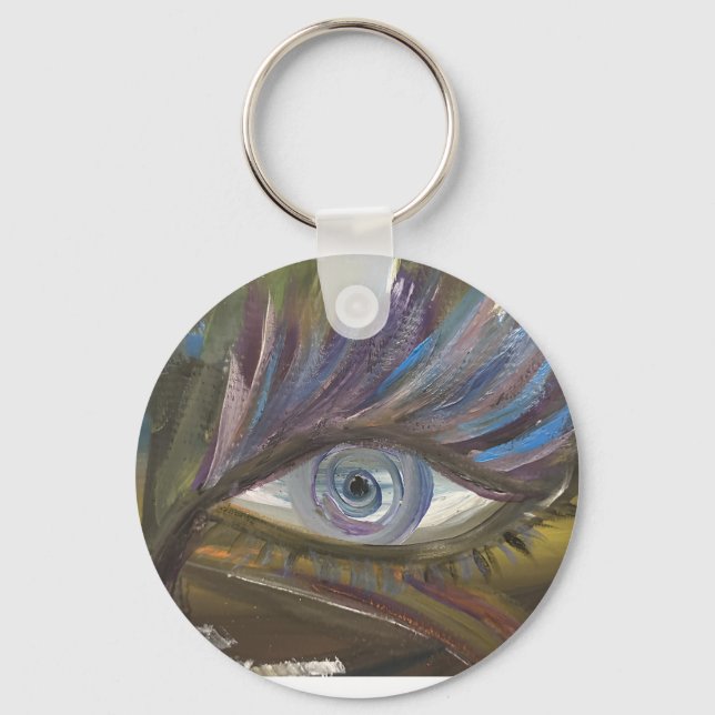 your eye is the mirror of your soul keychain (Front)