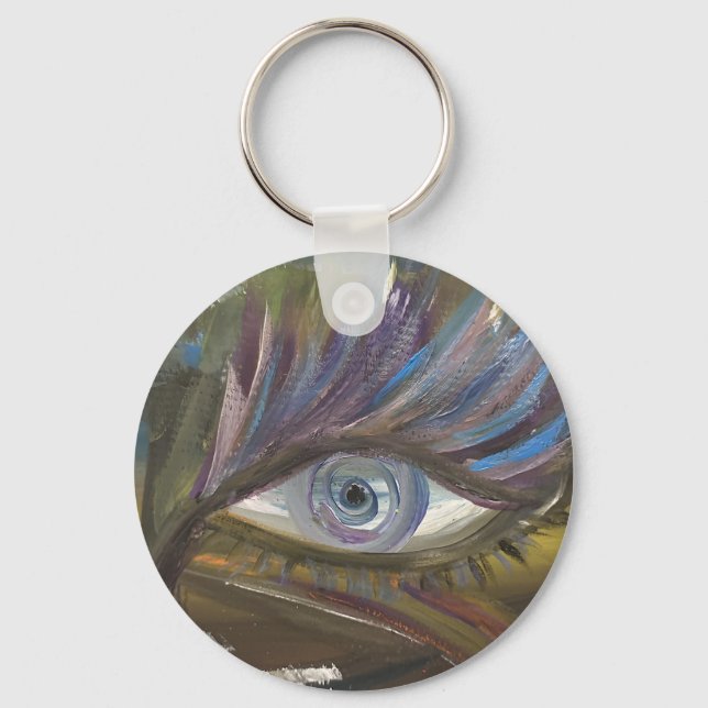 your eye is the mirror of your soul keychain (Front)