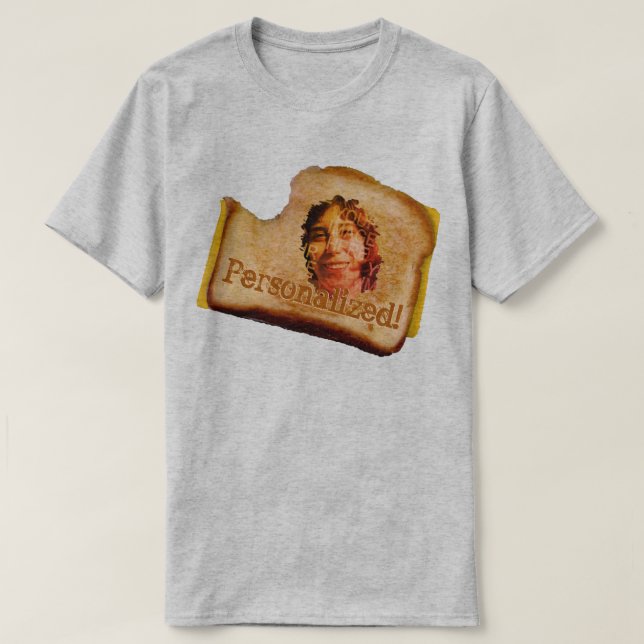 YOUR FACE Grilled Cheese Sandwich T-Shirt (Design Front)
