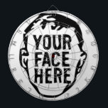 your-face-here dartboard<br><div class="desc">Looking For Something One-Of-A-Kind?
Easily upload photos,  artwork,  text,  and more!
CREATE YOUR OWN CUSTOM ITEM NOW</div>