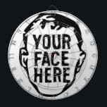 Your Face Here Dartboard<br><div class="desc">Looking For Something One-Of-A-Kind?
Easily upload photos,  artwork,  text,  and more!
CREATE YOUR OWN CUSTOM ITEM NOW</div>