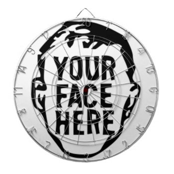 Your Face Here Dartboard by BestStraightOutOf at Zazzle