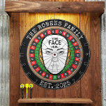 Your Face Here Dartboard<br><div class="desc">A dartboard is a popular recreational and competitive game that provides hours of fun for players of all ages and skill levels. Typically made from sisal fibers, cork, or electronic components, dartboards are designed to withstand the impact of darts while offering precise scoring zones. Standard dartboards feature a circular design...</div>