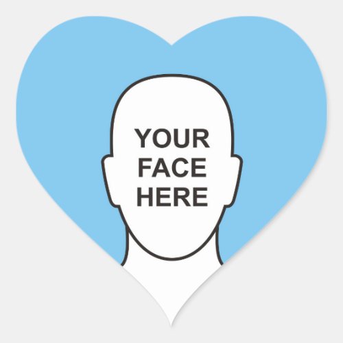 Your Face in Heart Sticker