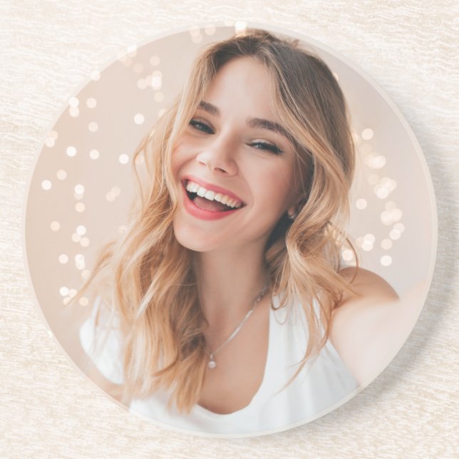 Your face on a birthday coaster (Front)