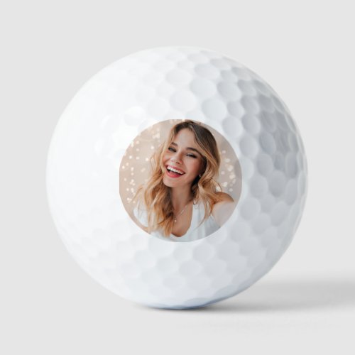 Your face on a birthday golf balls