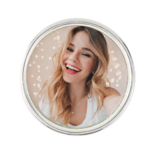 Your face on a birthday lapel pin