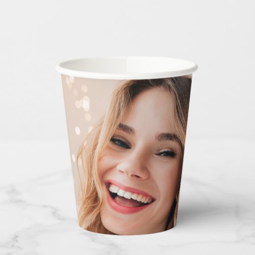 Your face on a birthday paper cups
