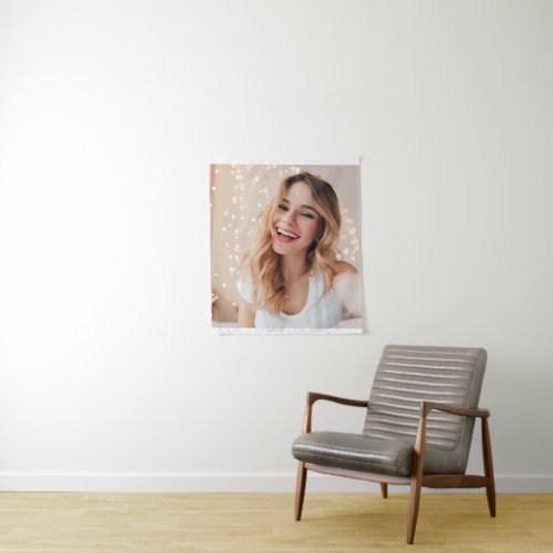 Your face on a birthday personalised tapestry