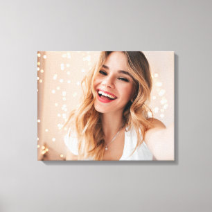 Your face on a birthday personalized canvas print