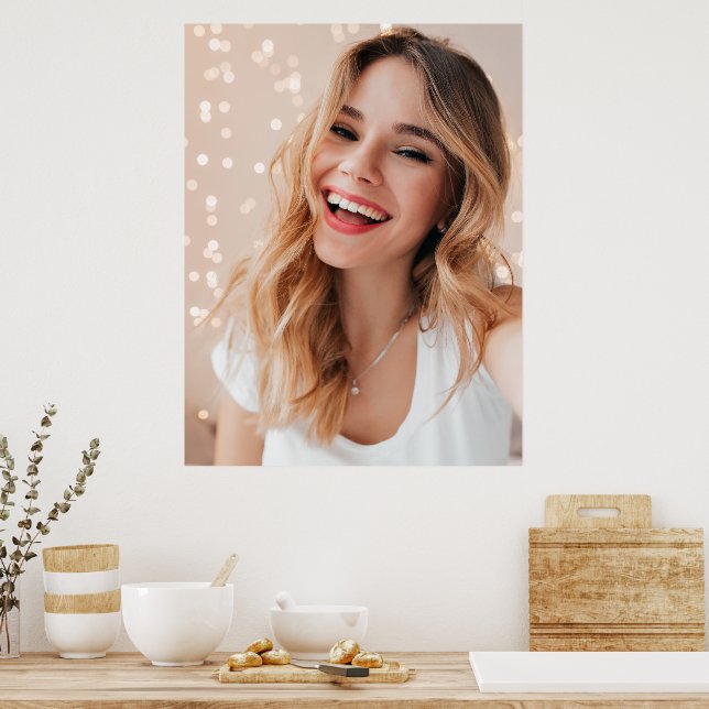Your face on a birthday personalized poster (Kitchen)
