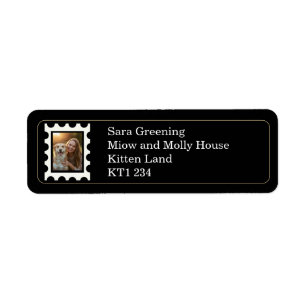 Your face on a stamp label