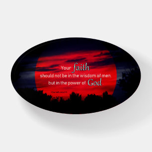 Your Faith Oval Paperweight