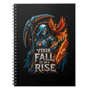 Your Fall Is My Rise Reaper Trading Motivation Notebook