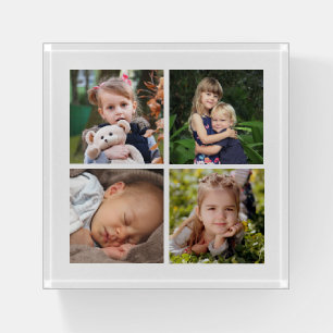 Your Family Custom Photo Collage Paperweight