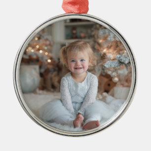Your Family Holiday Photo Metal Ornament