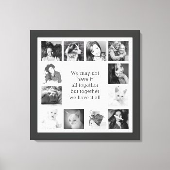 Your Family Memories Custom Photo Collage Canvas Print by PartyHearty at Zazzle