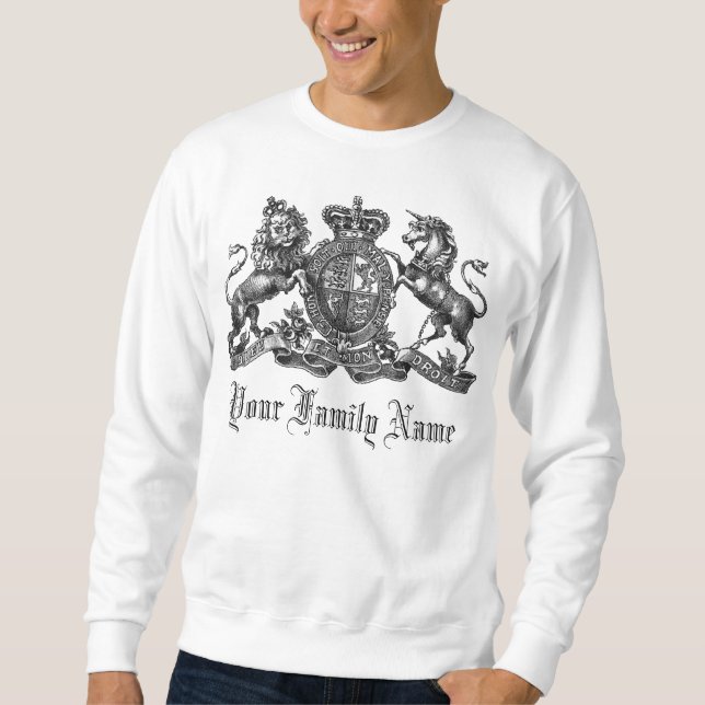 Your Family Name Customizable Crest Sweatshirt (Front)