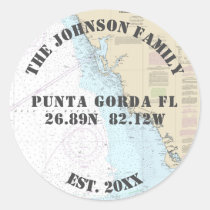 Your Family Name Florida Nautical Envelope Seals