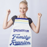 Your Family Name Monogrammed Reunion Apron<br><div class="desc">The Family Reunion Apron is a fun and retro-styled apron that comes complete with your family name. Whether you're barbecuing hamburgers or baking an apple pie, this apron is sure to make you look good and feel great. It's perfect for family reunions, gatherings and events where you want to show...</div>