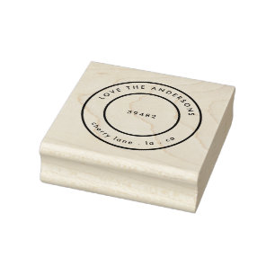 Your Family Name Return Address Rubber Stamp