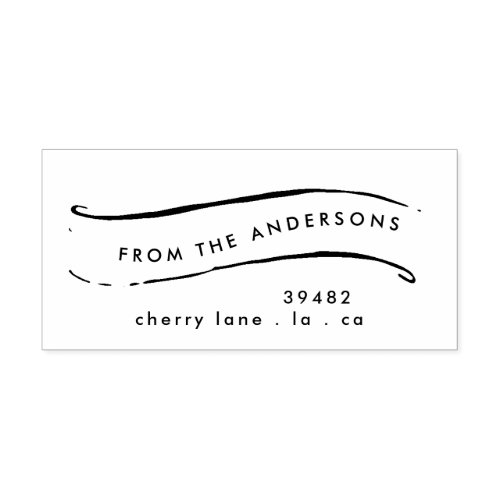 Your Family Name Return Address Rubber Stamp