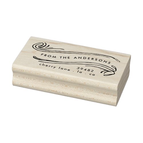 Your Family Name Return Address Rubber Stamp