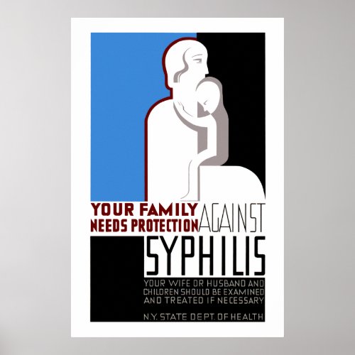 Your Family Needs Protection Against Syphilis Poster