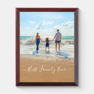 Your Family Photo Award Plaque - Best Family Ever