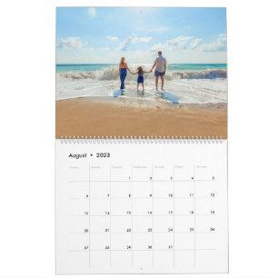 Your Family Photo Calendar Gift Personalized Text