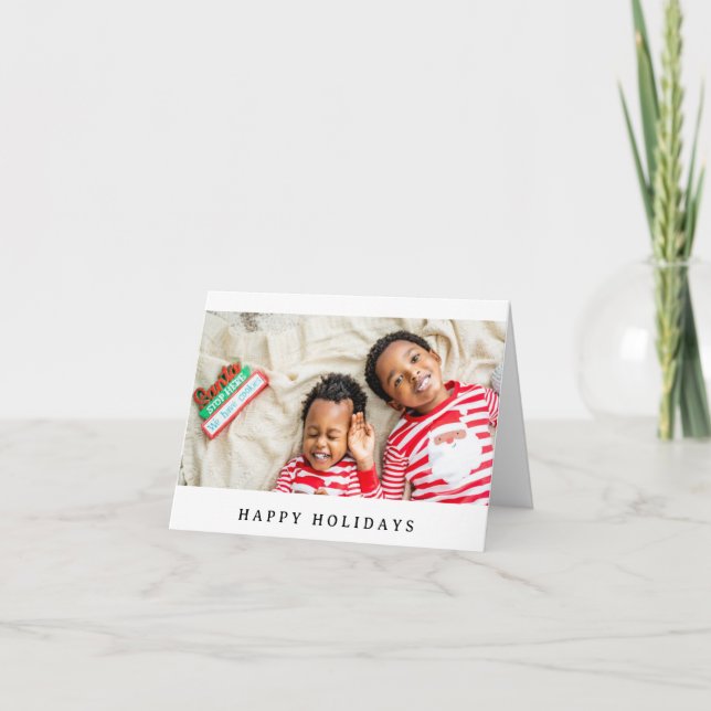 Your Family Photo Christmas Greeting Holiday Card (Front)