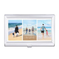 Your Family Photo Collage Business Card Case Gift