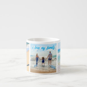 Your Family Photo Collage Espresso Cup Gift