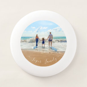 Your Family Photo Frisbee with Custom Text