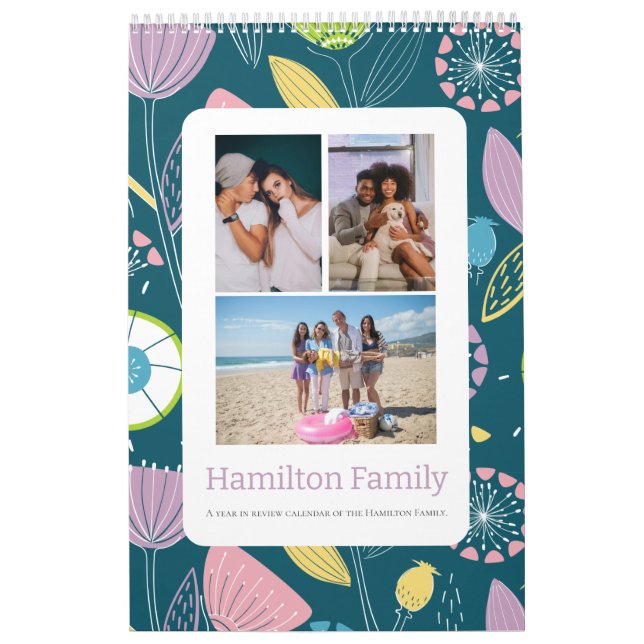 Your Family Photo Month By Month Personalized Calendar (Cover)