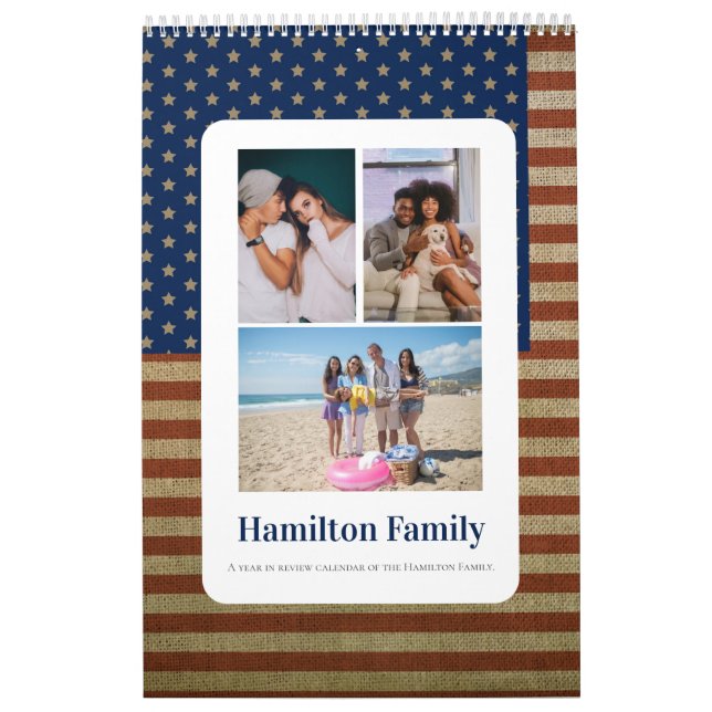 Your Family Photo Month By Month Personalized Calendar (Cover)