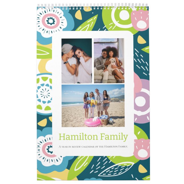 Your Family Photo Month By Month Personalized Calendar (Cover)