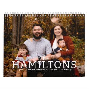 Your Family Photo Month By Month Personalized Calendar