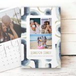 Your Family Photo Month By Month Personalized Calendar<br><div class="desc">Add your own family photographs or art - your own unique calendar - simply upload your own photos or artwork and make a one of a kind personalized wall calendar from Ricaso. Designed with a watercolor pattern cover background.</div>