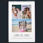 Your Family Photo Month By Month Personalized Calendar<br><div class="desc">Add your own family photographs or art - your own unique calendar - simply upload your own photos or artwork and make a one of a kind personalized wall calendar from Ricaso.</div>