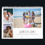 Your Family Photo Month By Month Personalized Calendar<br><div class="desc">Add your own family photographs or art - your own unique calendar - simply upload your own photos or artwork and make a one of a kind personalized wall calendar from Ricaso.</div>