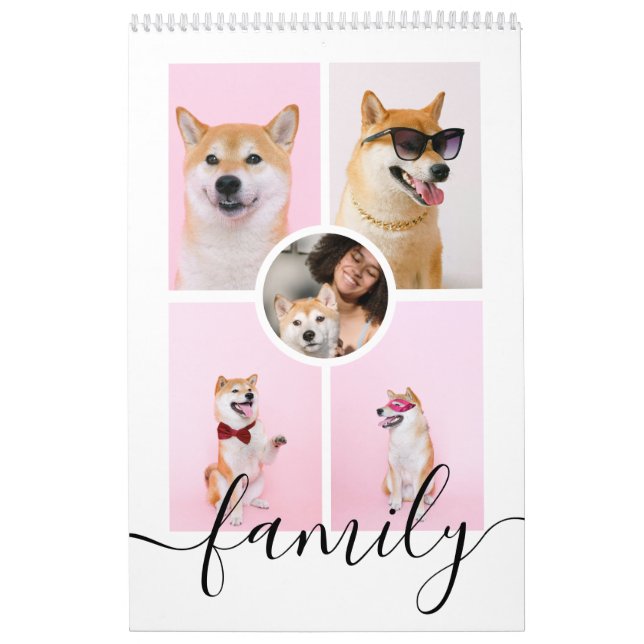 Your Family Photo Month By Month Personalized Calendar (Cover)