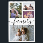Your Family Photo Month By Month Personalized Calendar<br><div class="desc">Add your own family photographs or art - your own unique calendar - simply upload your own photos or artwork and make a one of a kind personalized wall calendar from Ricaso</div>