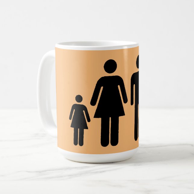 Your Family Photo On A  Coffee Mug (Front Left)